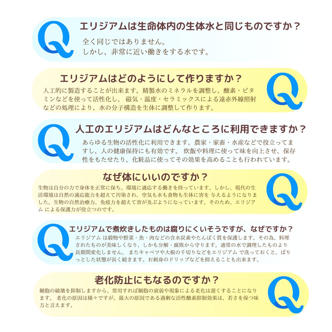 ガイアの水135 エリジアム Q&A