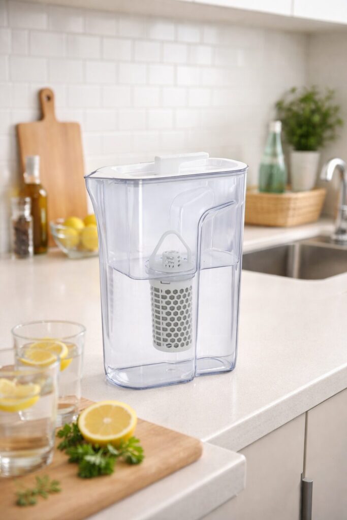 キッチンに和蓮ポットが置かれている様子